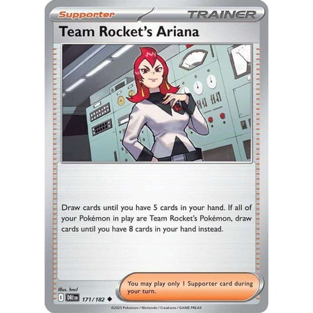 Pokemon Destined Rivals Uncommon Team Rocket's Ariana #171
