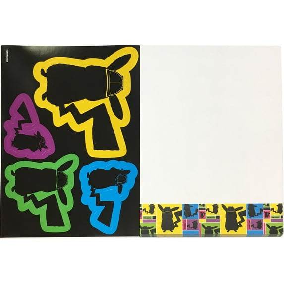 Pokemon Detective Pikachu Notepad & Sticker Set (No Packaging)