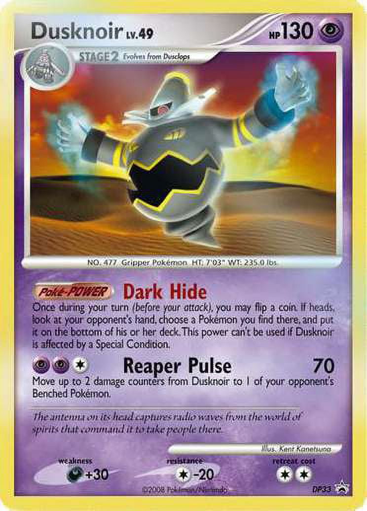 Pokemon TCG - Dusknoir Diamond & Pearl Holographic w/Swirl Card 2/130 –  Pfaltzcraftsmore