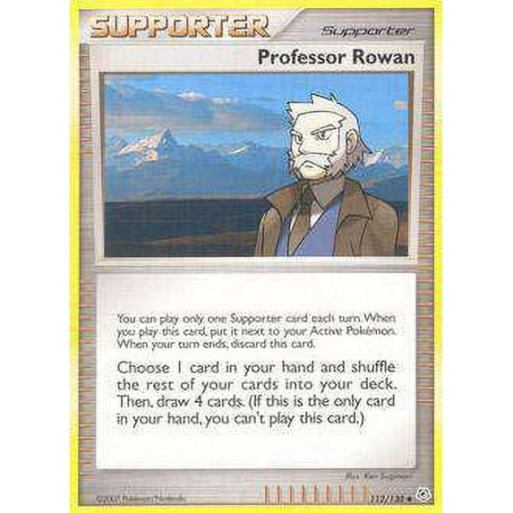 Pokemon Diamond & Pearl Uncommon Professor Rowan #112