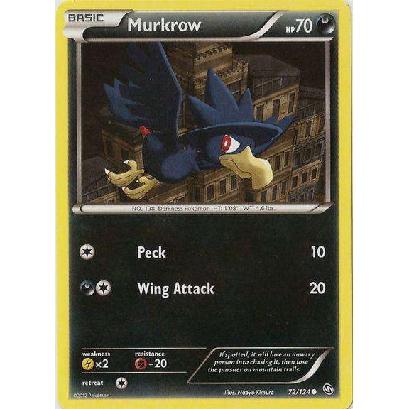 Pokemon Dragons Exalted Common Murkrow #72