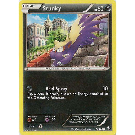 Pokemon Dragons Exalted Common Stunky #76