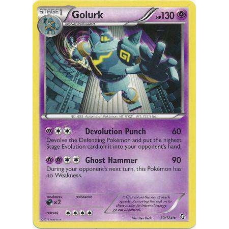 Pokemon Dragons Exalted Holo Rare Rare Holo Golurk #59