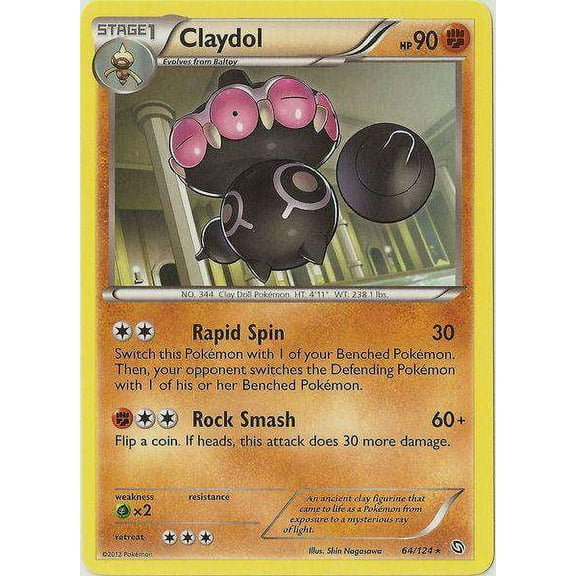 Pokemon Dragons Exalted Rare Claydol #64