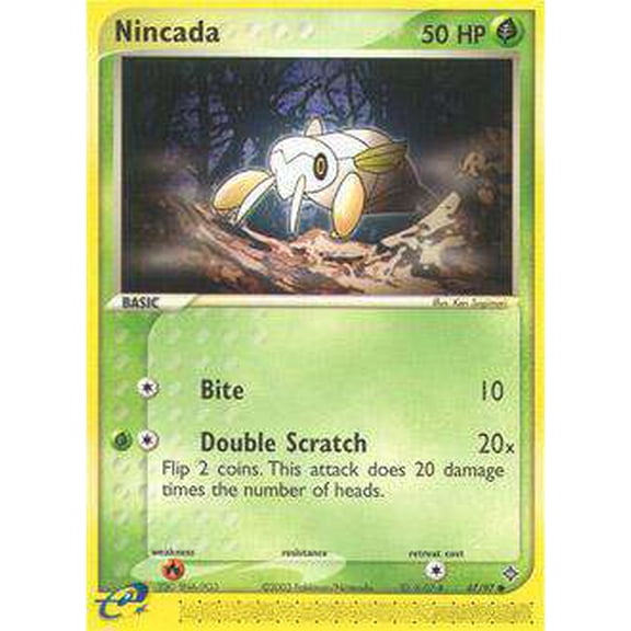 Pokemon EX Dragon Common Nincada #67