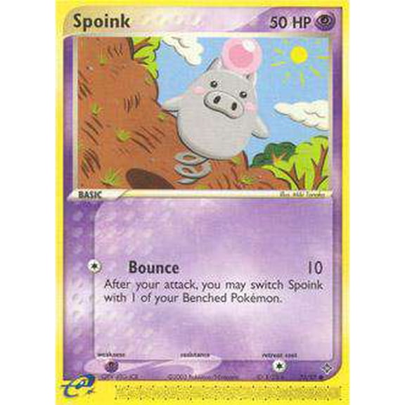 Pokemon EX Dragon Common Spoink #73