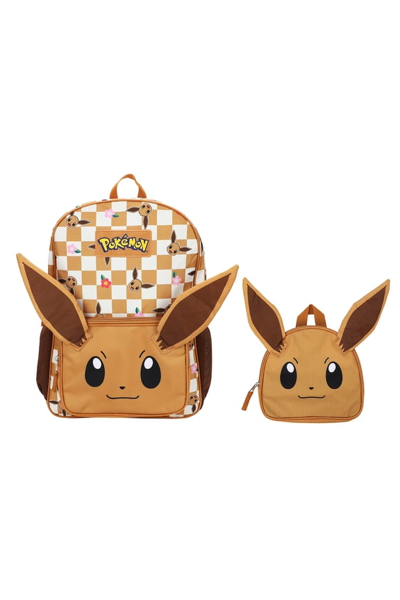 Pokemon Eevee 16" Novelty Backpack For School And Travel