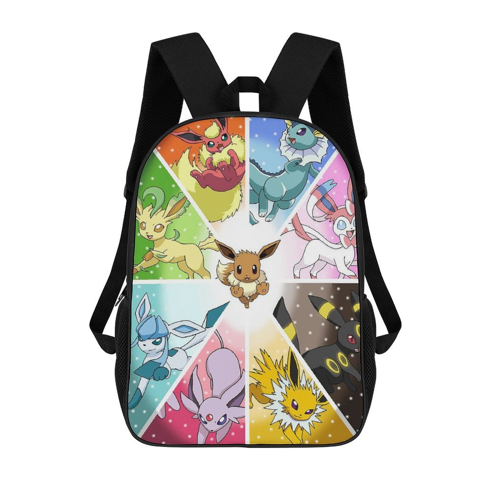 Pokemon_Eevee 17 Inch School Backpack Backpacks for Men Women Large Capacity Waterproof Lightweight Durable Large Capacity