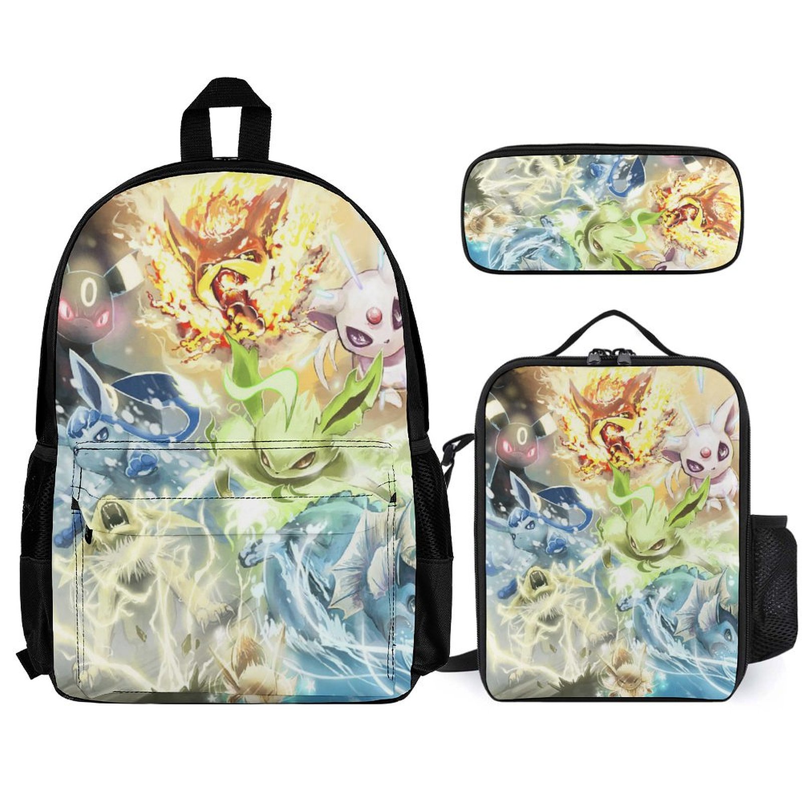 Baseball Backpack 3-Piece Kids Backpack Set With Lunch Box & Pencil ...