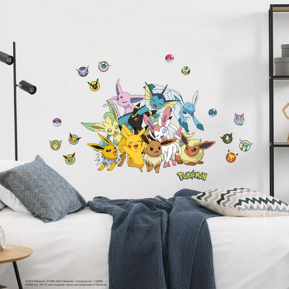 Pokemon Eevee Evolutions Wall Decals