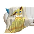 thumbnail image 1 of Pokemon Eevee Jolteon Throw Blanket Cute Flannel for Boys Girls Men Women, 1 of 7