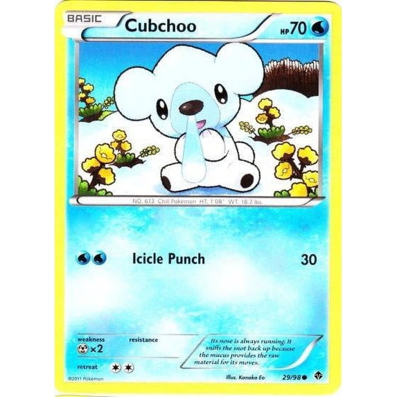 Pokemon Emerging Powers Cubchoo #29