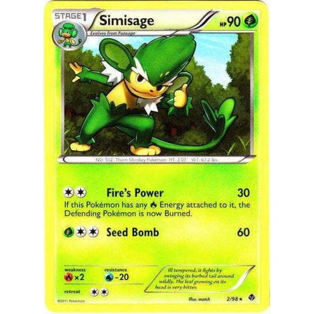 Pokemon Emerging Powers Simisage #2