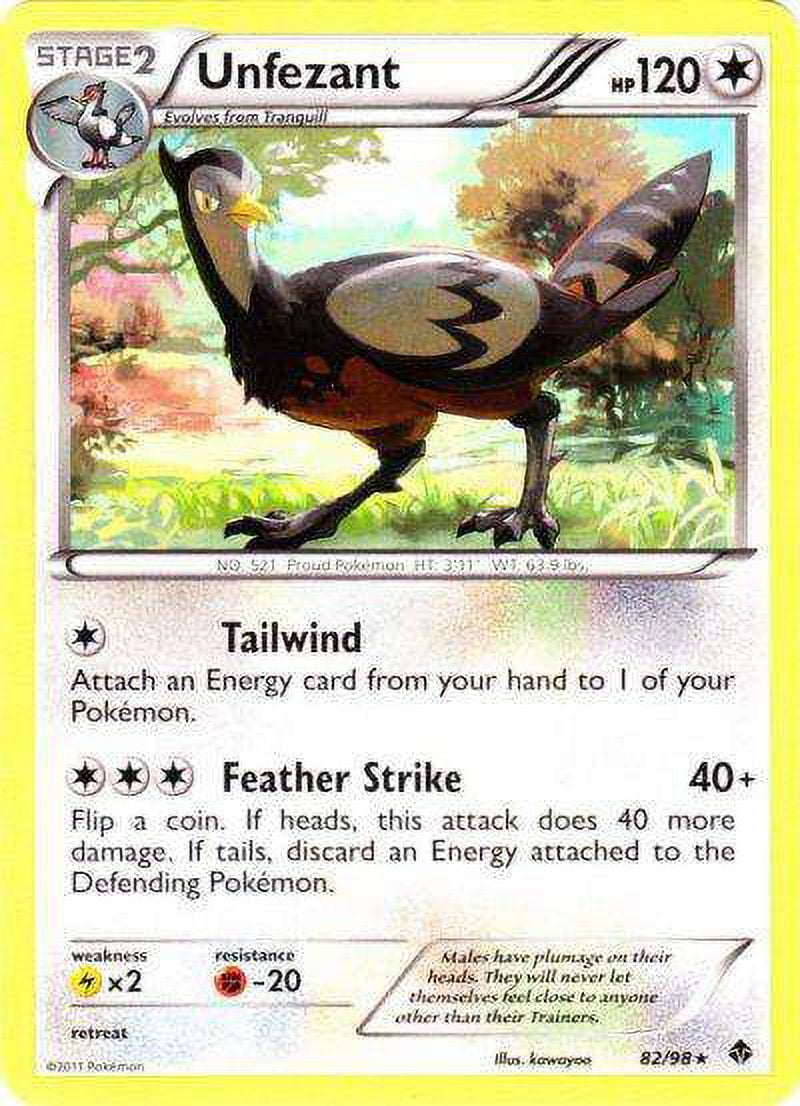 Pokemon Emerging Powers Unfezant #82 Pokemon Emerging Powers Unfezant #82