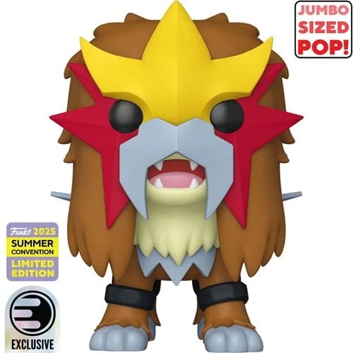 Pokemon Entei Jumbo 10-Inch Funko Pop! Vinyl Figure #1070 - 2025