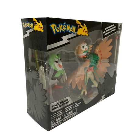 Pokemon Evolution Multi-Pack Rowlet Dartrix and Decidueye Action Figures