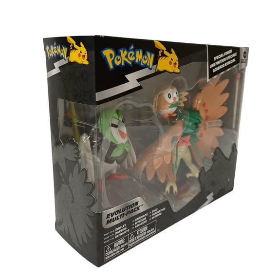 Pokemon Evolution Multi-Pack Rowlet Dartrix and Decidueye Action Figures