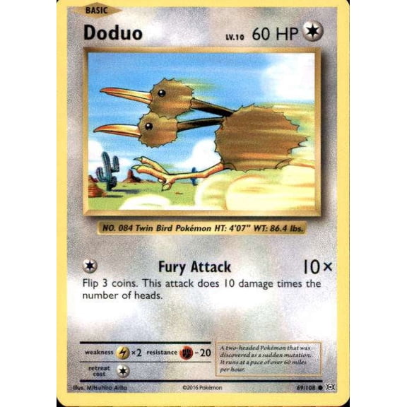 Pokemon Evolutions Common Doduo #69