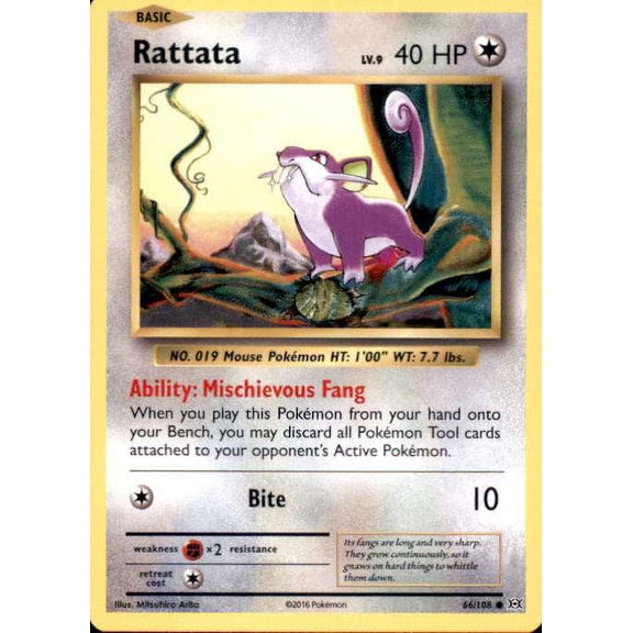 Pokemon Evolutions Common Rattata #66