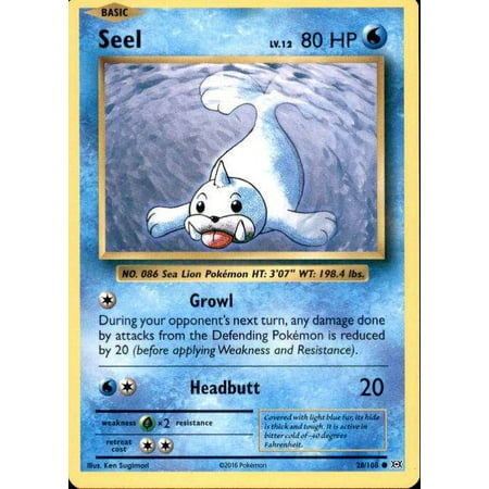Pokemon Evolutions Common Seel #28