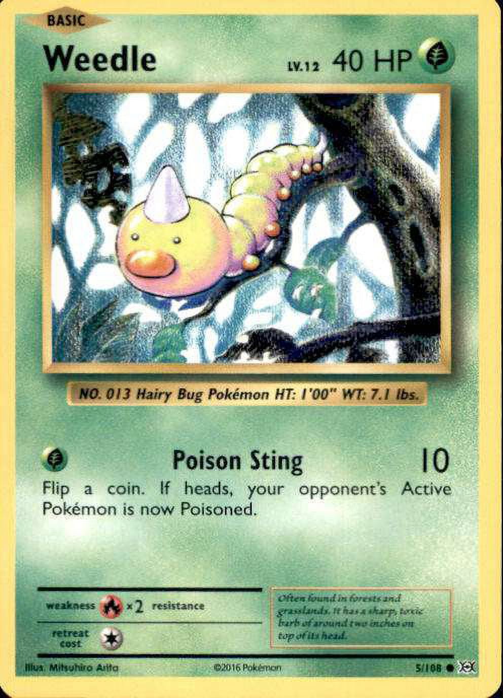 Pokemon Evolutions Common Weedle #5 - Walmart.com Pokemon Evolutions Common Weedle #5 - Walmart.com