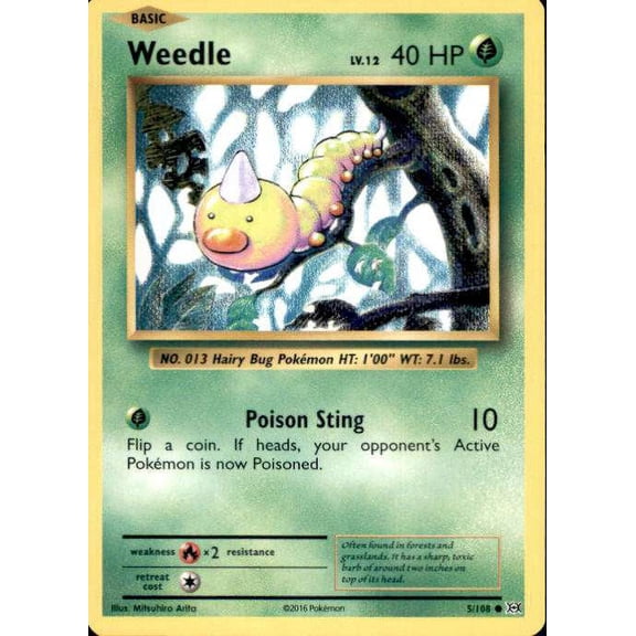 Pokemon Evolutions Common Weedle #5