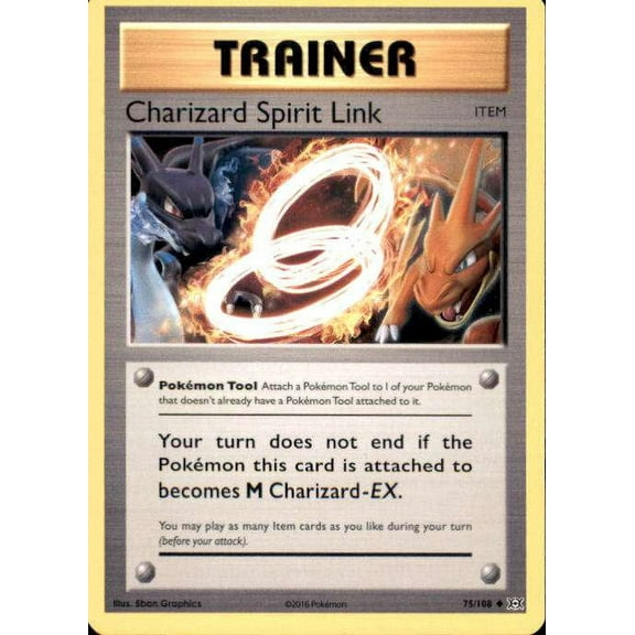Pokemon Evolutions Uncommon Charizard Spirit Link #75