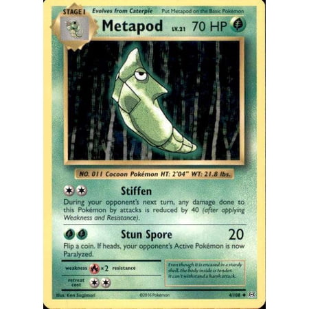 Pokemon Evolutions Uncommon Metapod #4