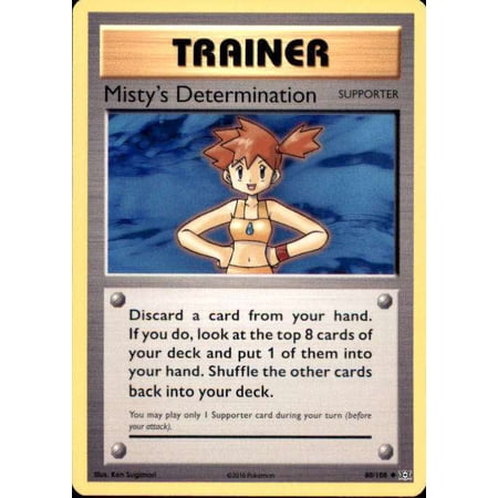 Pokemon Evolutions Uncommon Misty's Determination #80