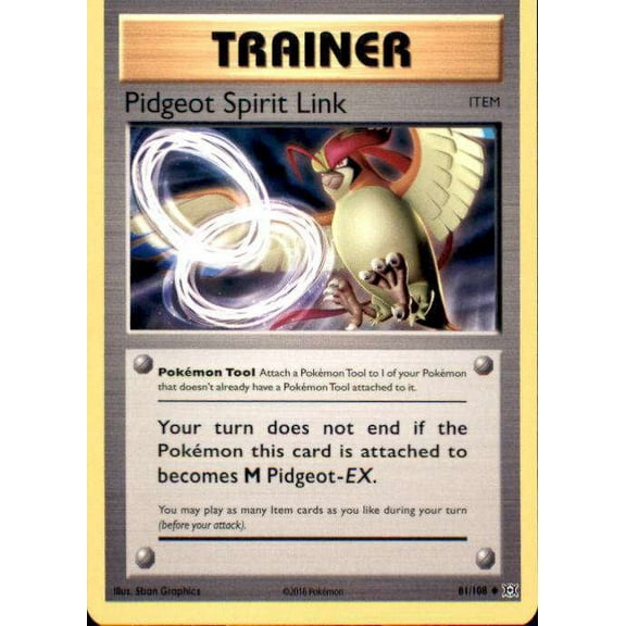 Pokemon Evolutions Uncommon Pidgeot Spirit Link #81