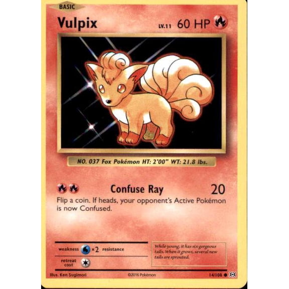 Pokemon Evolutions Common Vulpix #14