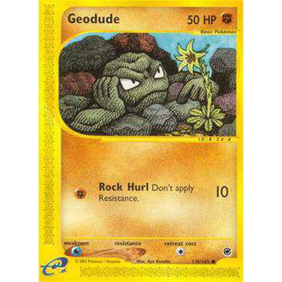 Pokemon Expedition Base Set Common Geodude #110