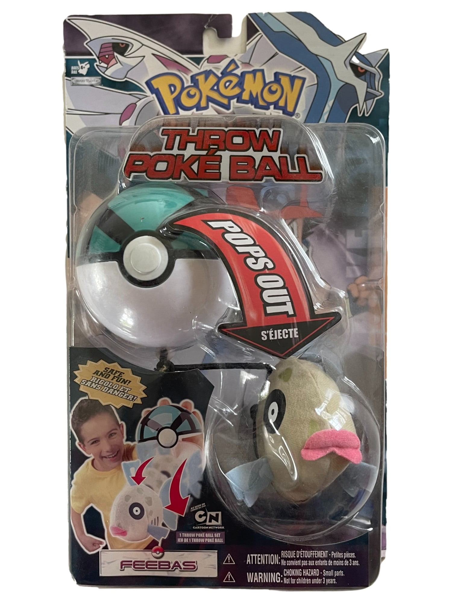 Pokemon Feebas Diamond & Pearl Throw Poke' Ball Figure Playset