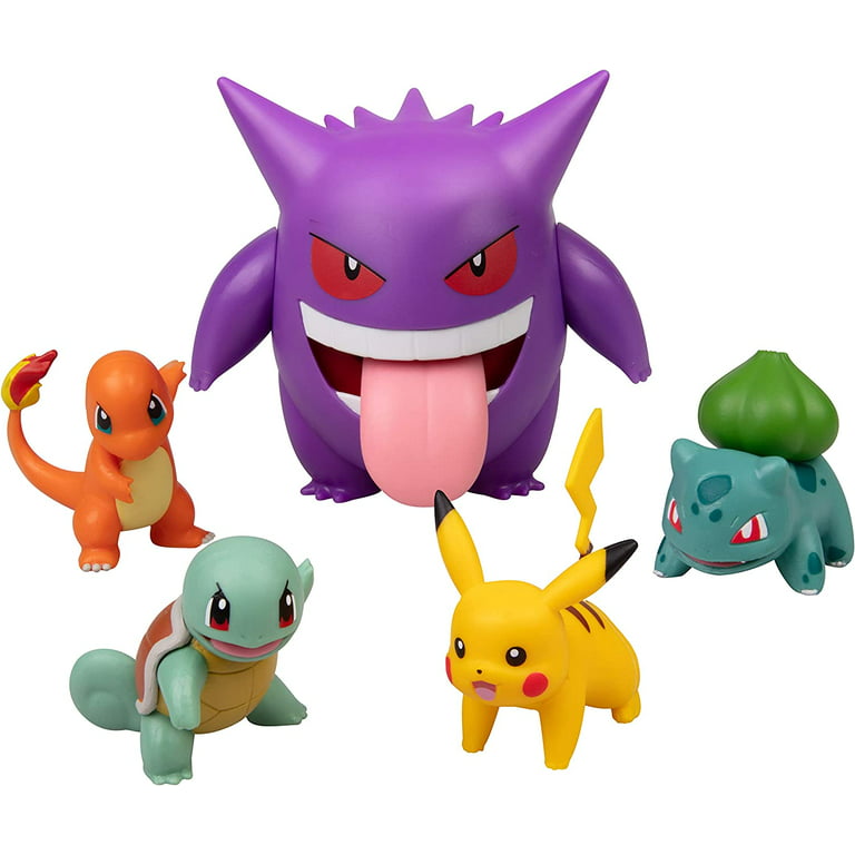 Pokémon Figurine Jouet 10-Pack Figurine 5-10 cm – Gengar, Pikachu,  Charmander, Squirtle, Bulbasaur, Eevee, Sobble, Grookey, Scorbunny &  Munchlax 