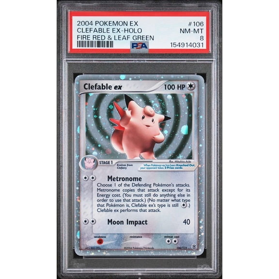 Pokemon Fire Red & Leaf Green Ultra Rare Clefable ex #106