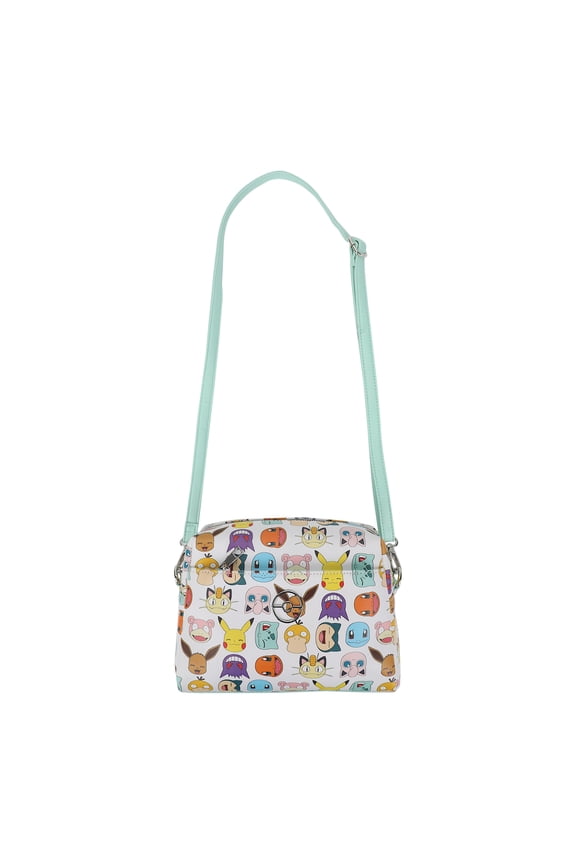 Pokemon First Generation Faces Women's White Crossbody Handbag