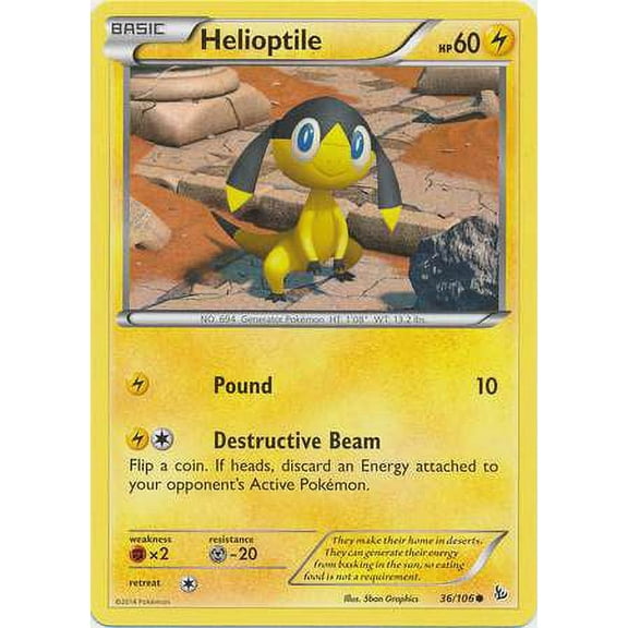Pokemon Flashfire Helioptile #36