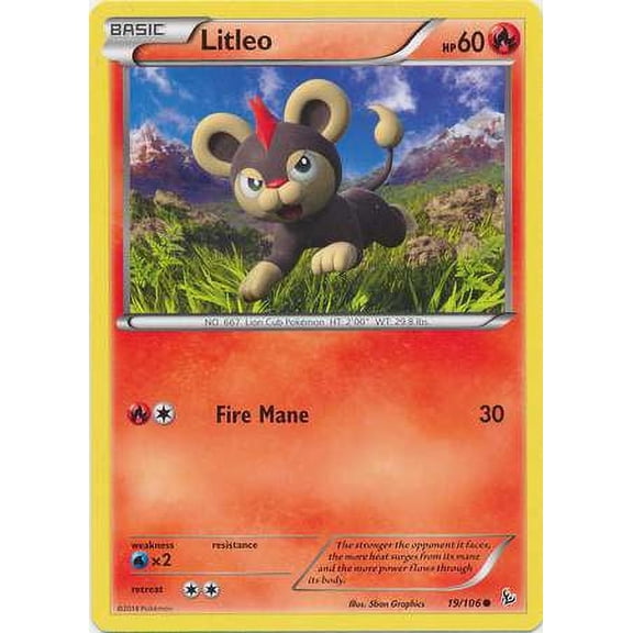 Pokemon Flashfire Litleo #19
