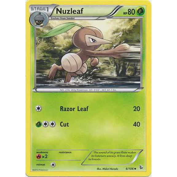 Pokemon Flashfire Nuzleaf #6