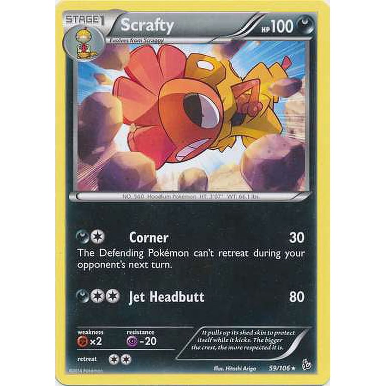 Pokemon Flashfire Scrafty #59 - Walmart.com Pokemon Flashfire Scrafty #59 - Walmart.com