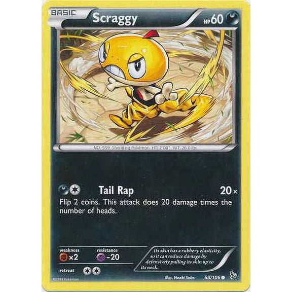 Pokemon Flashfire Scraggy #58