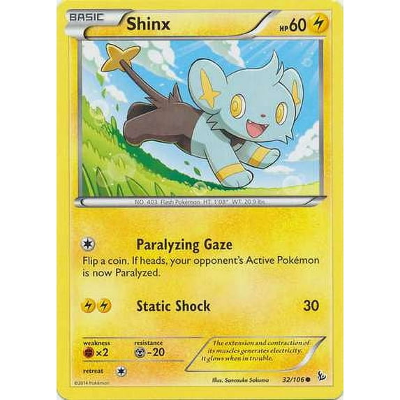 Pokemon Flashfire Shinx #32