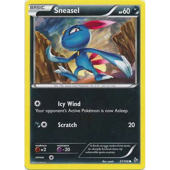 Pokemon Flashfire Sneasel #51