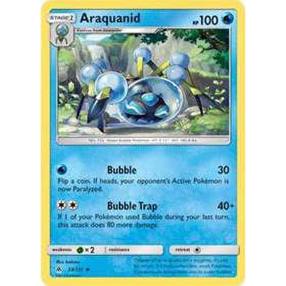 Pokemon Forbidden Light Araquanid #33