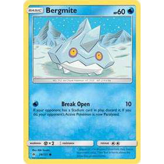 Pokemon Forbidden Light Bergmite #29