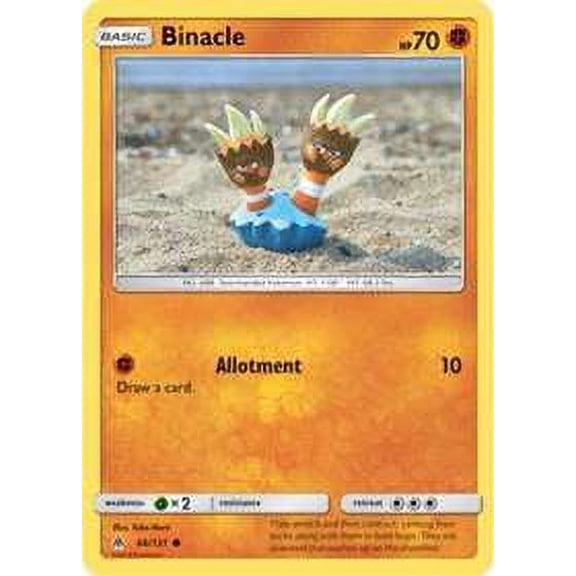 Pokemon Forbidden Light Binacle #66