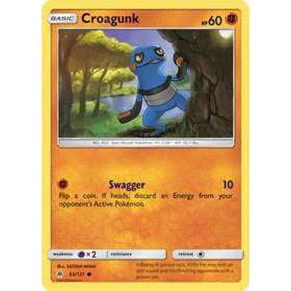 Pokemon Forbidden Light Croagunk #63