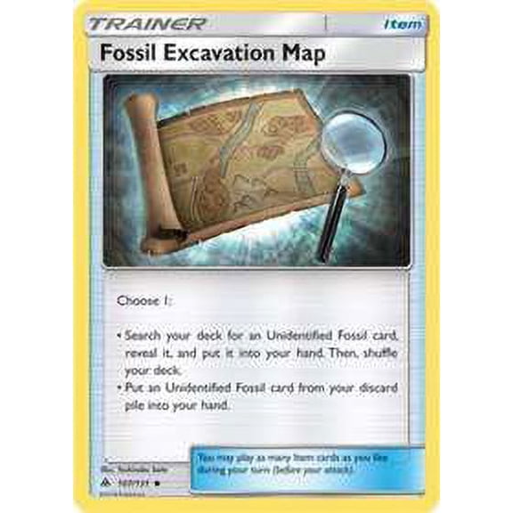 Pokemon Forbidden Light Fossil Excavation Map #107
