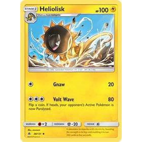 Pokemon Forbidden Light Heliolisk #38