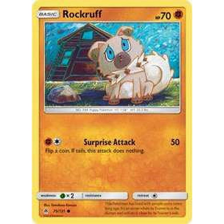 rockruff pokemon cards SV23/SV94 Hidden Fates Shiny Holo Rare Card Near Mint RarityCommon Hit Points70 HP Colorless Dig It Up Look at the top card of your deck The Cards of Pokmon TCG: